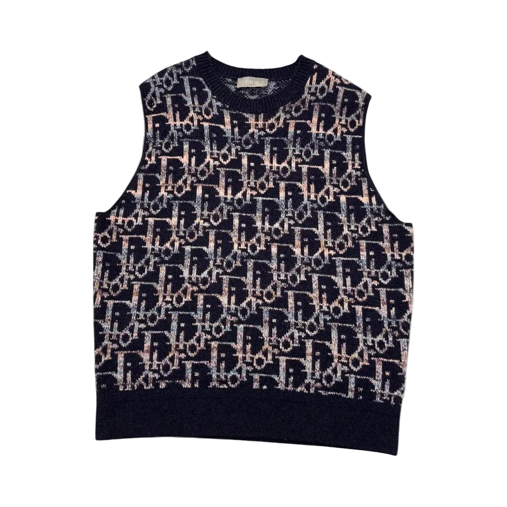 Oblique Knitted Vest