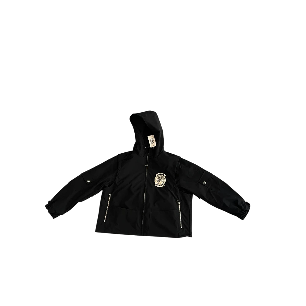 2026 Black Cargo Nylon Jacket