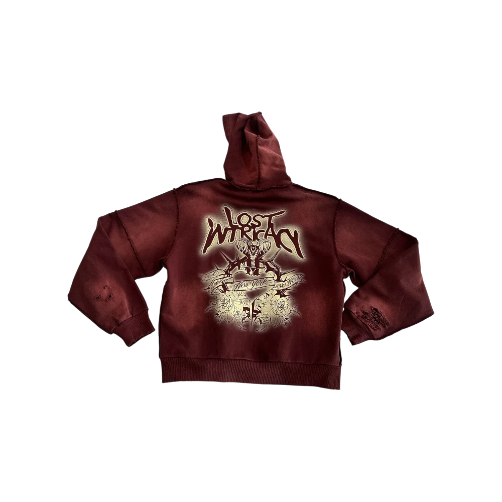 Rhinestone Zip Up Hoodie