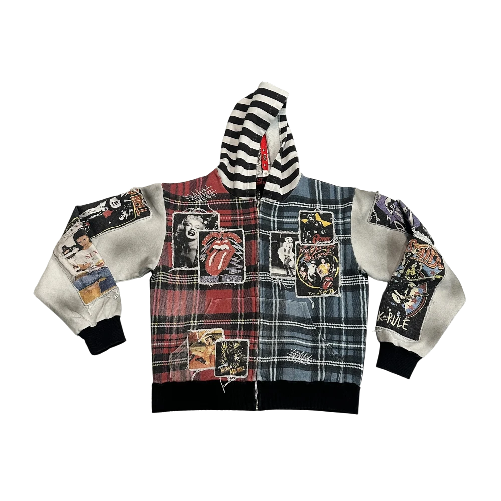 Rockstar Scrapbook Zip-Up Hoodie
