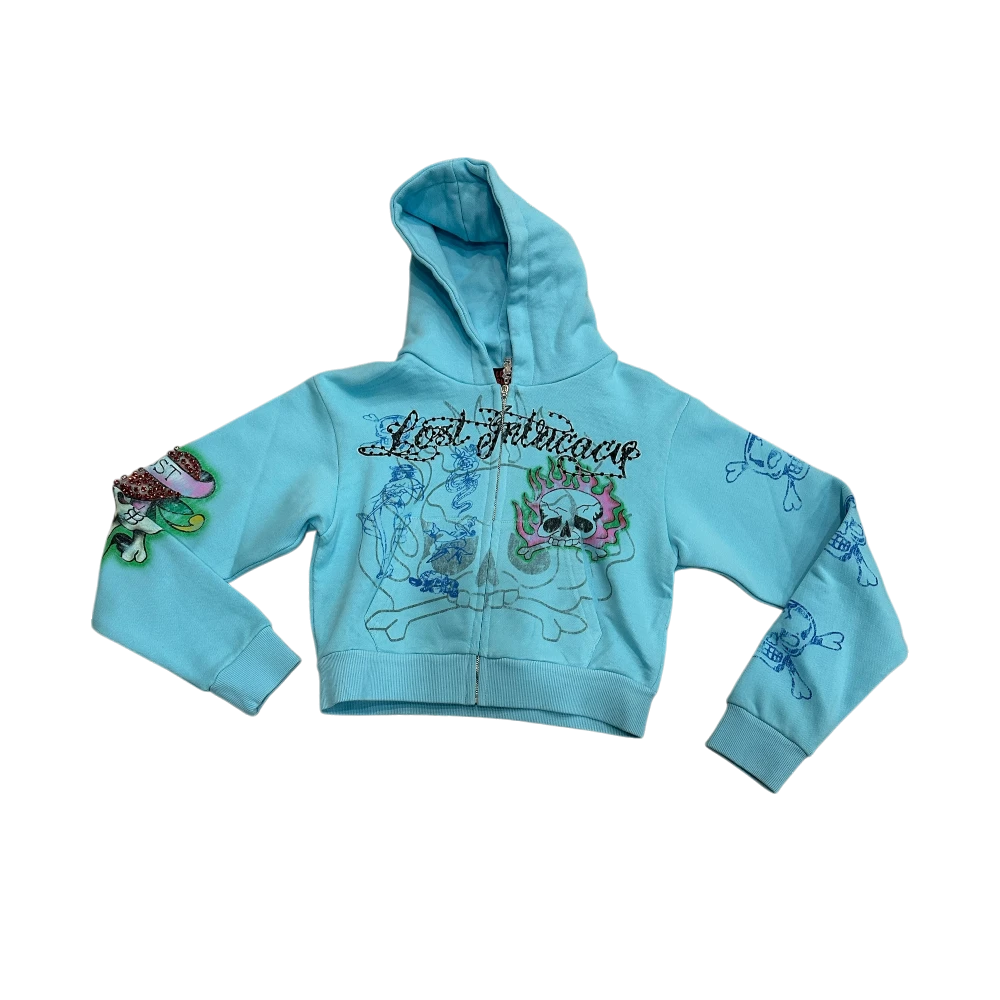 Women's Ink & Bones Zip-Up Hoodie
