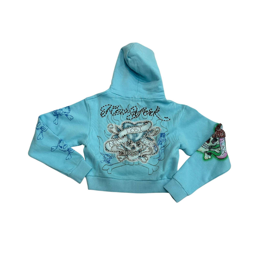 Women's Ink & Bones Zip-Up Hoodie