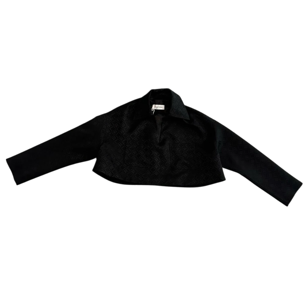 Black Monogram Top