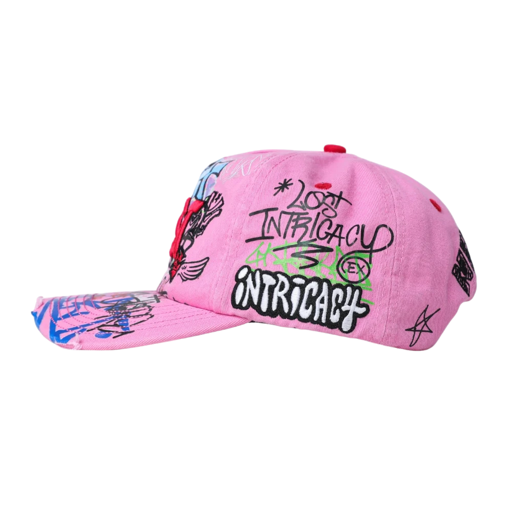 Pink NY Canvas Cap