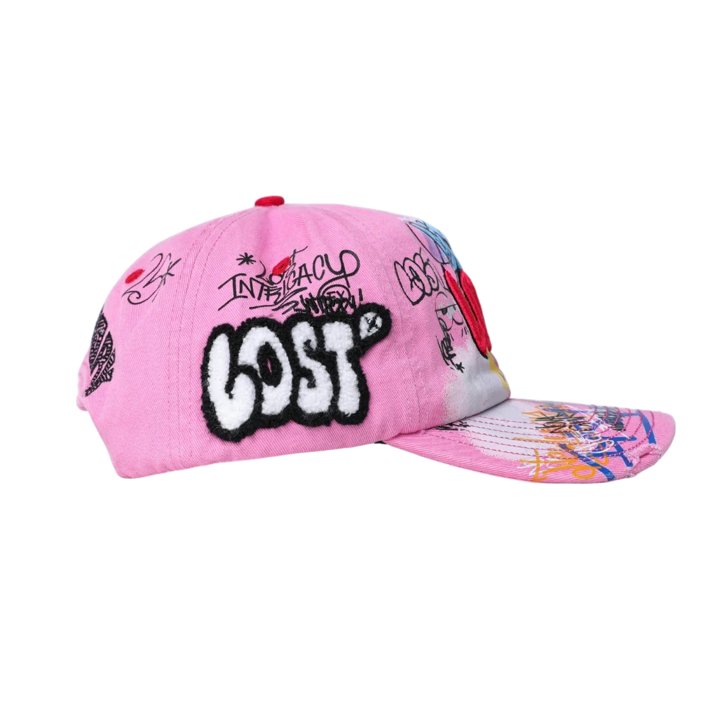 Pink NY Canvas Cap