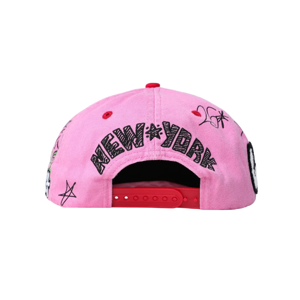 Pink NY Canvas Cap
