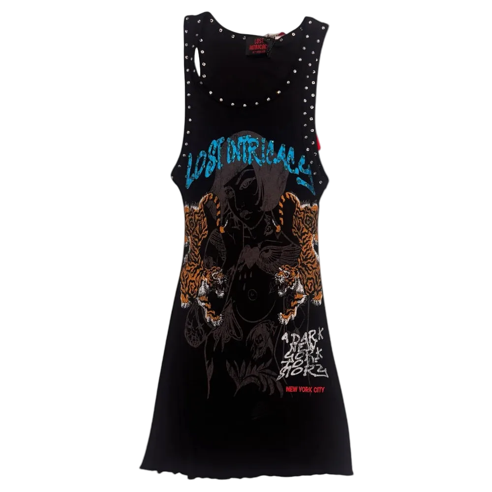 Twin Tiger Black Dress