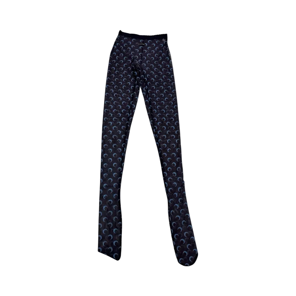 Moon Printed Mesh Tights
