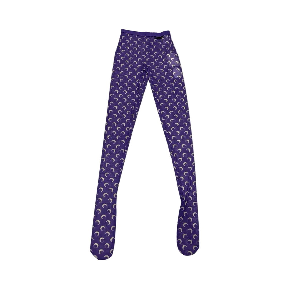 Moon Printed Mesh Tights