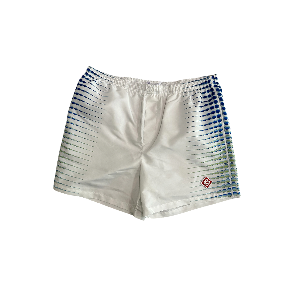 White Tennis Tech Printed Set