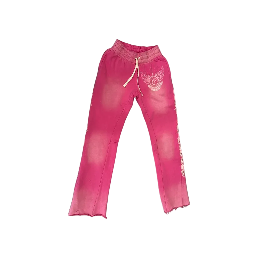 Pink Flare Sweatpants