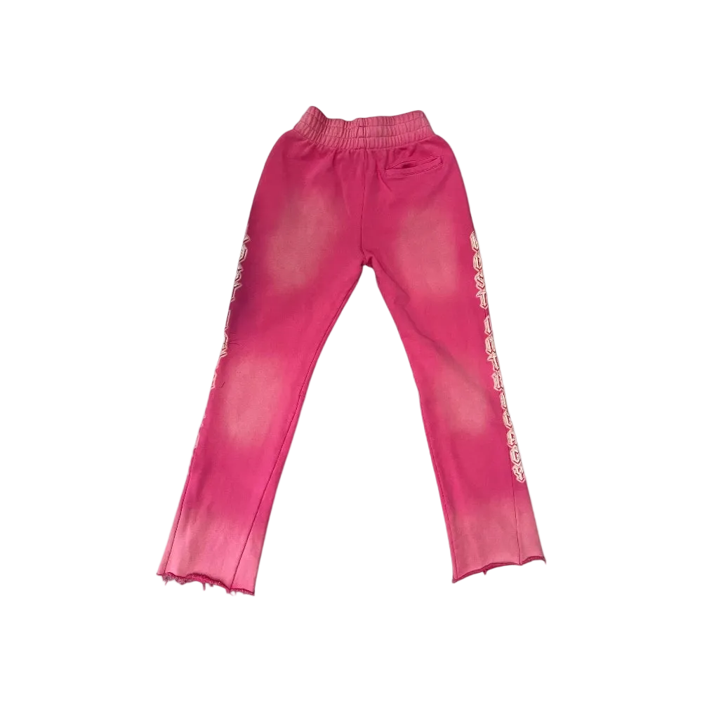 Pink Flare Sweatpants
