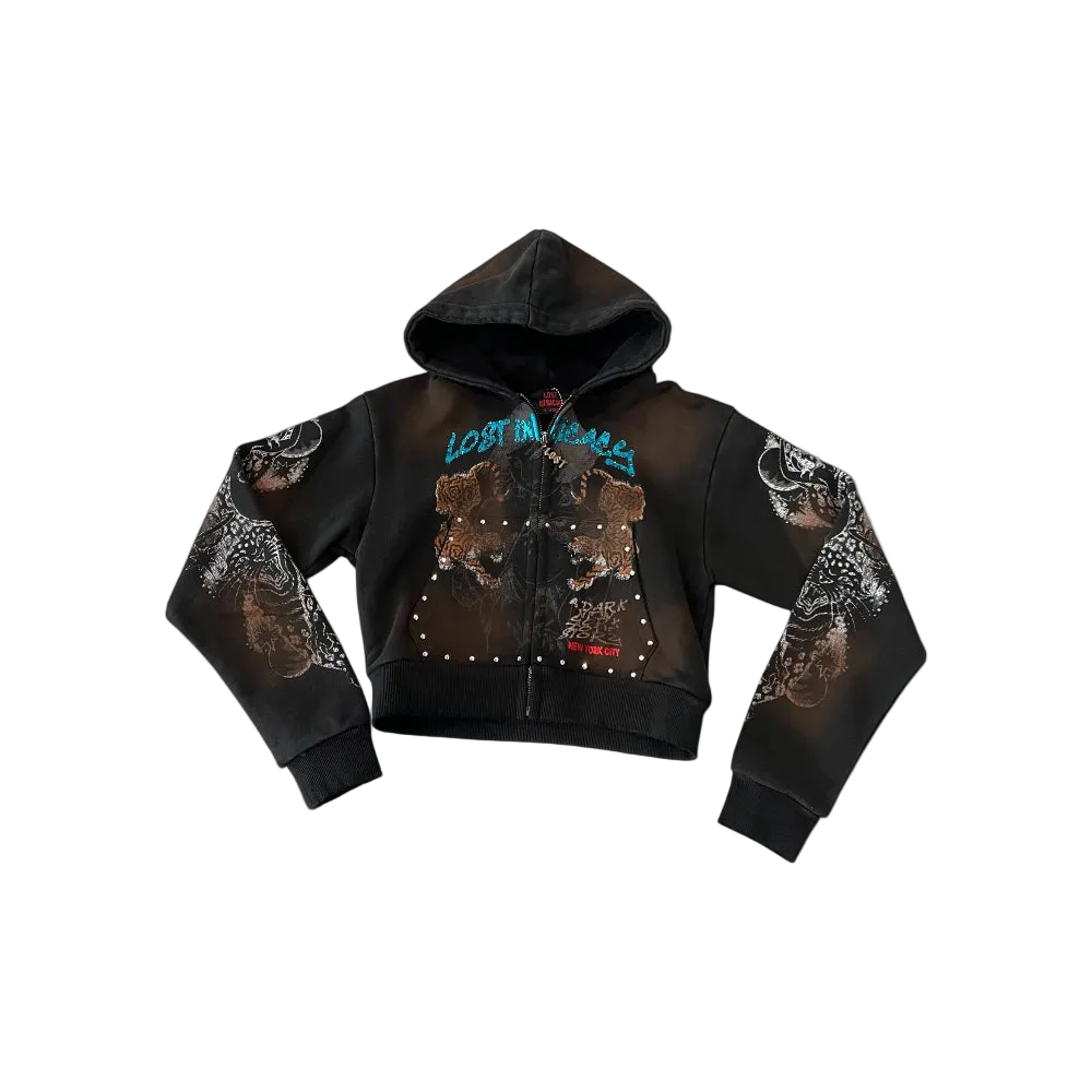 Women's Twin Tiger Zip-Up Hoodie