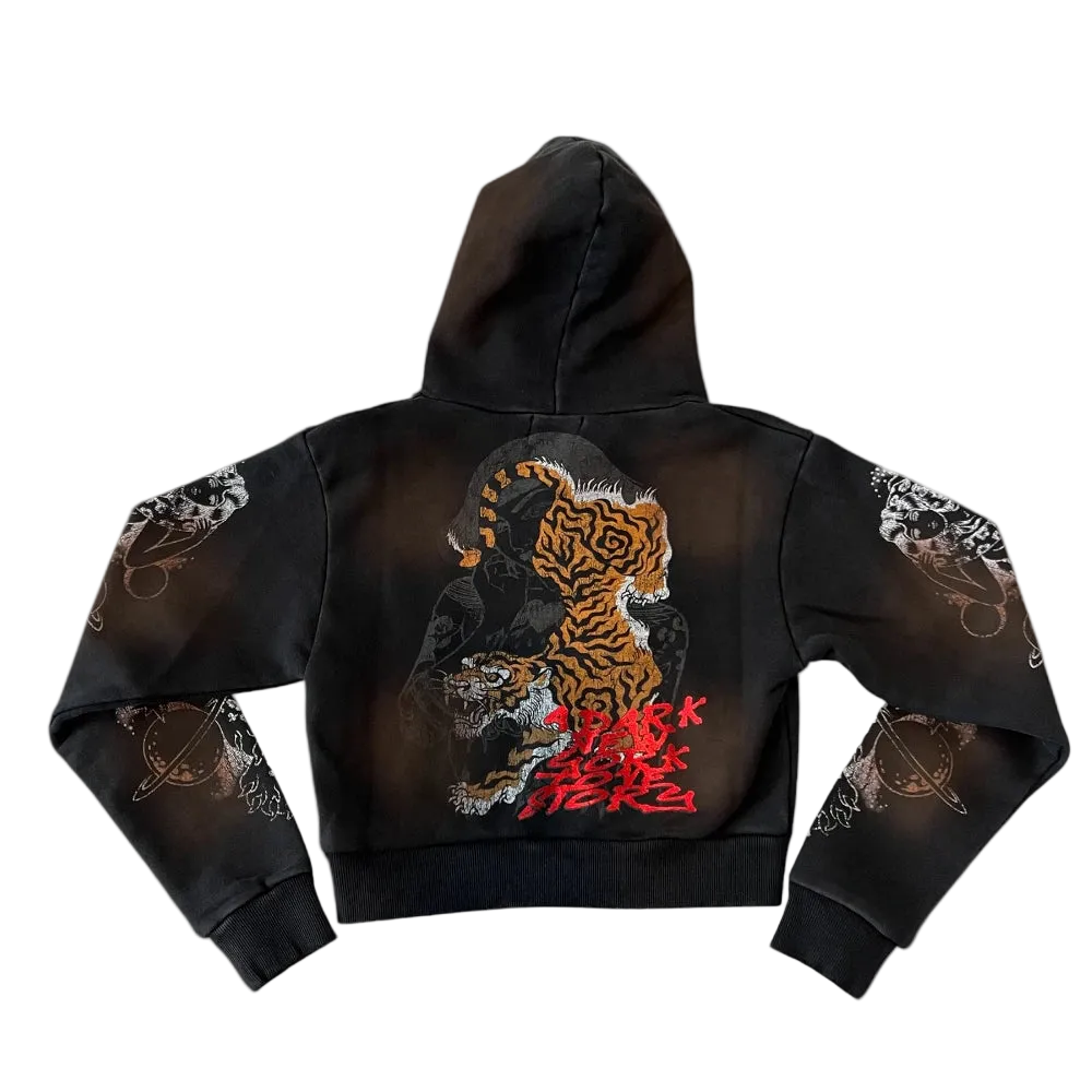 Women's Twin Tiger Zip-Up Hoodie