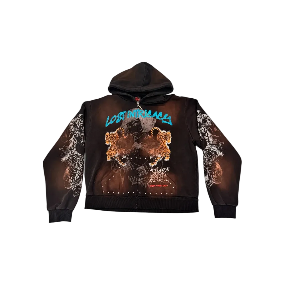 Men's Twin Tiger Zip Up Hoodie