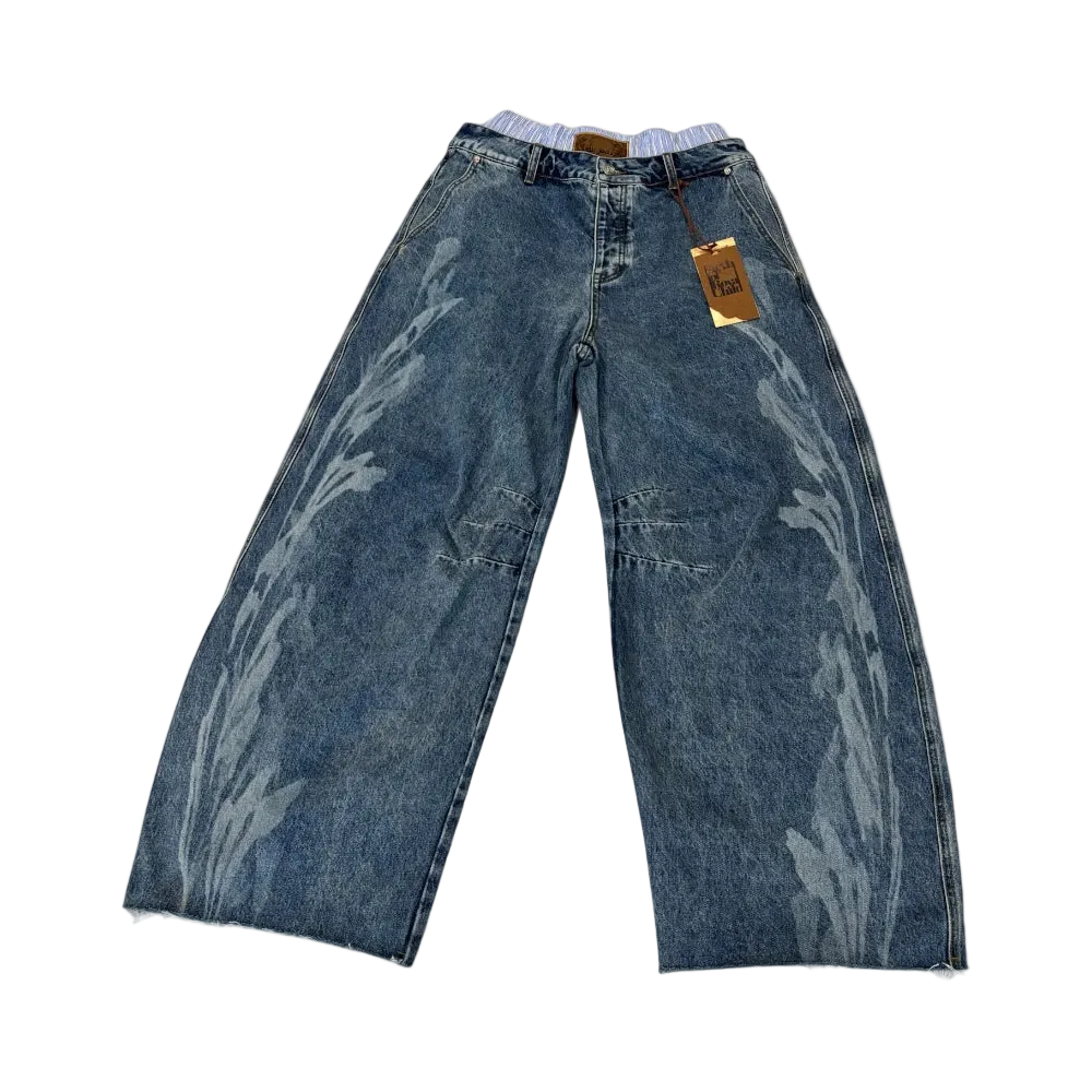 Dual Waist Baggy Denim