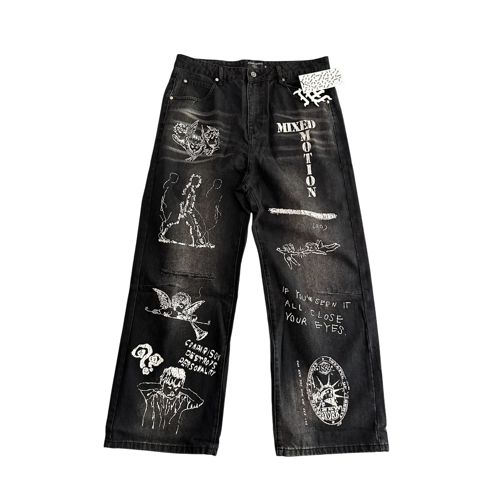 Canvas Black Jeans
