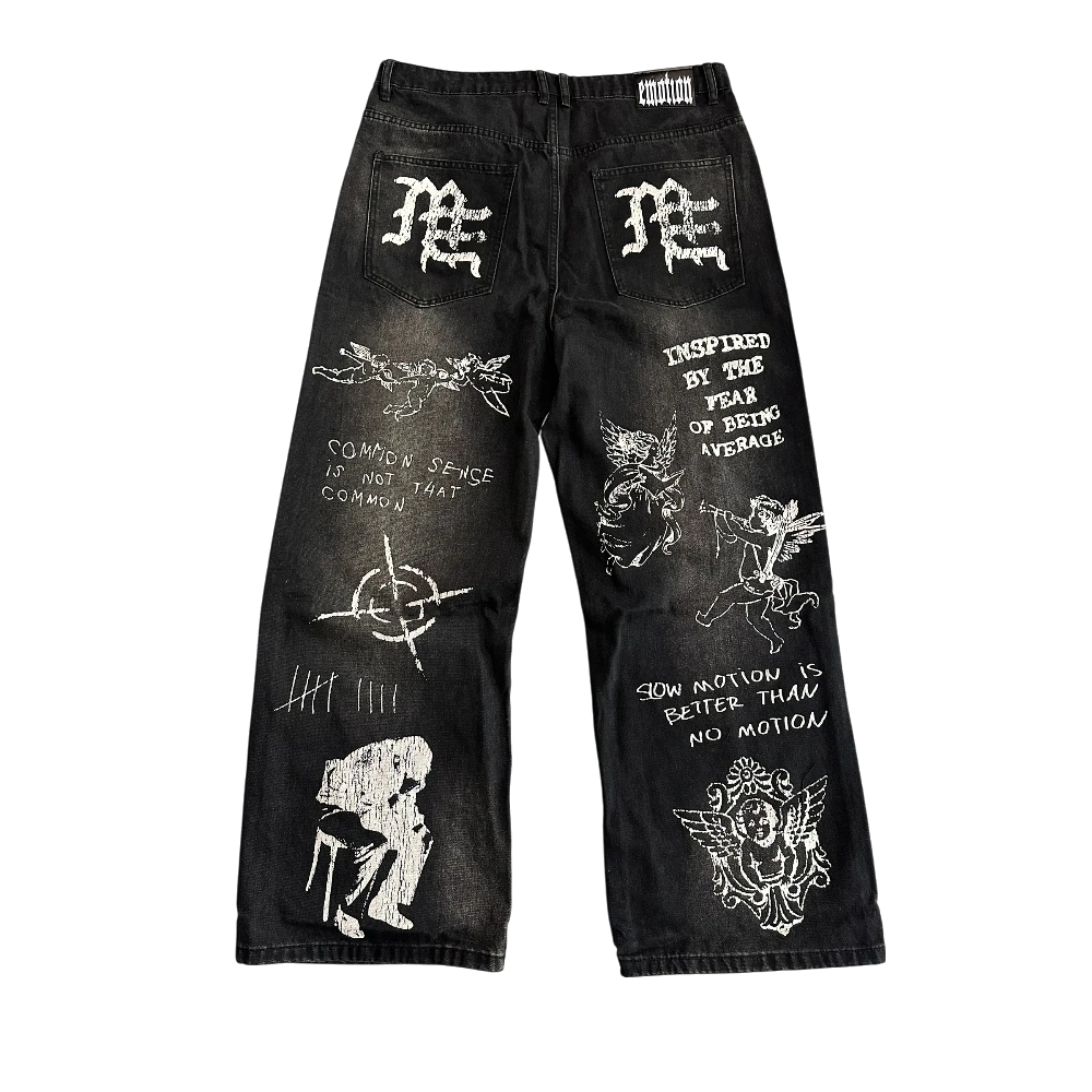 Canvas Black Jeans