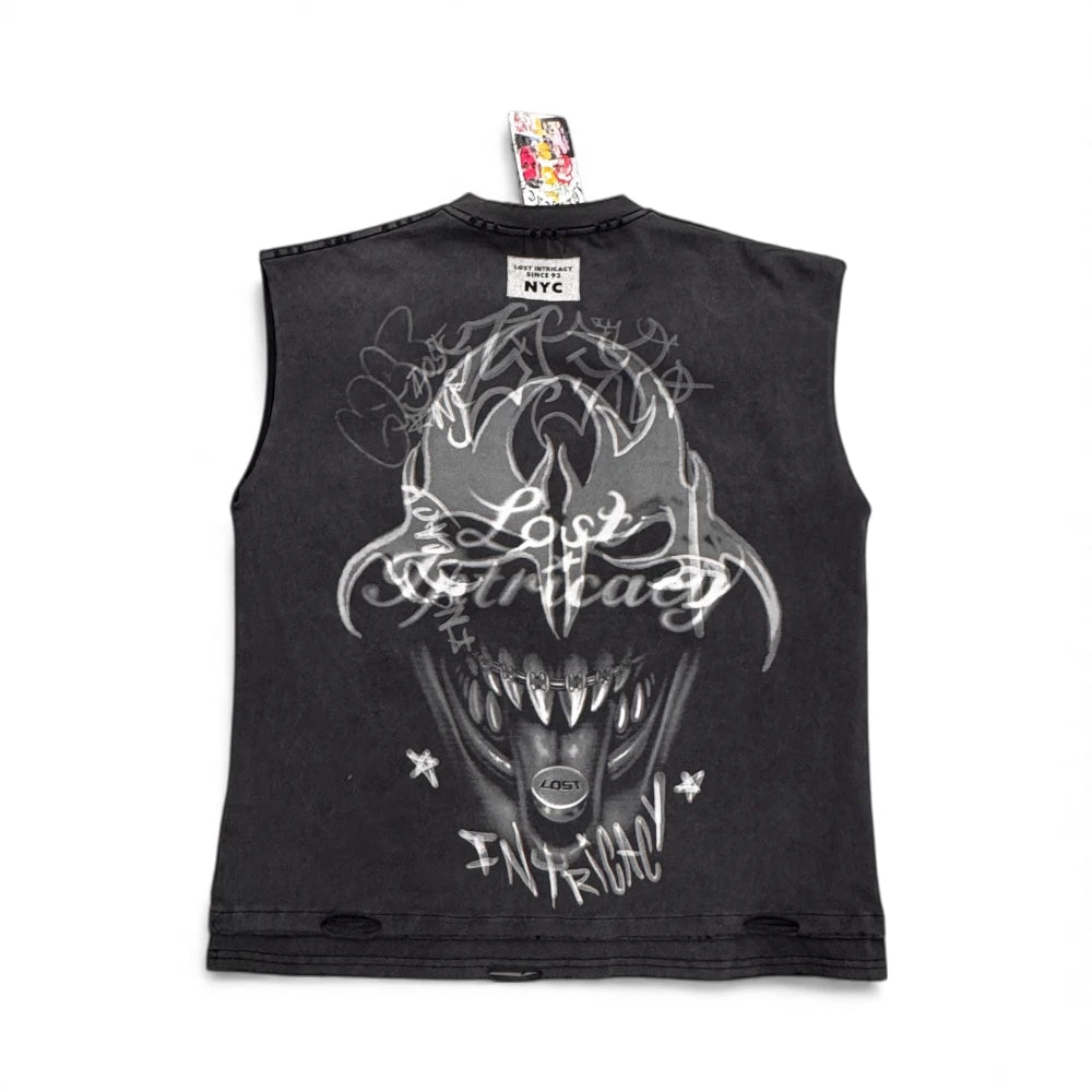 Twisted Signal Sleevless T-Shirt