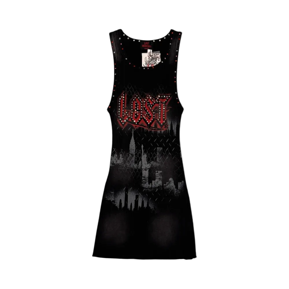 Red Shadowline Dress
