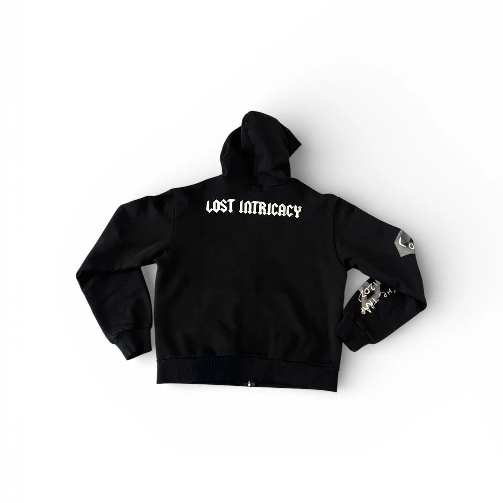 Omi Skull Zip Up Hoodie