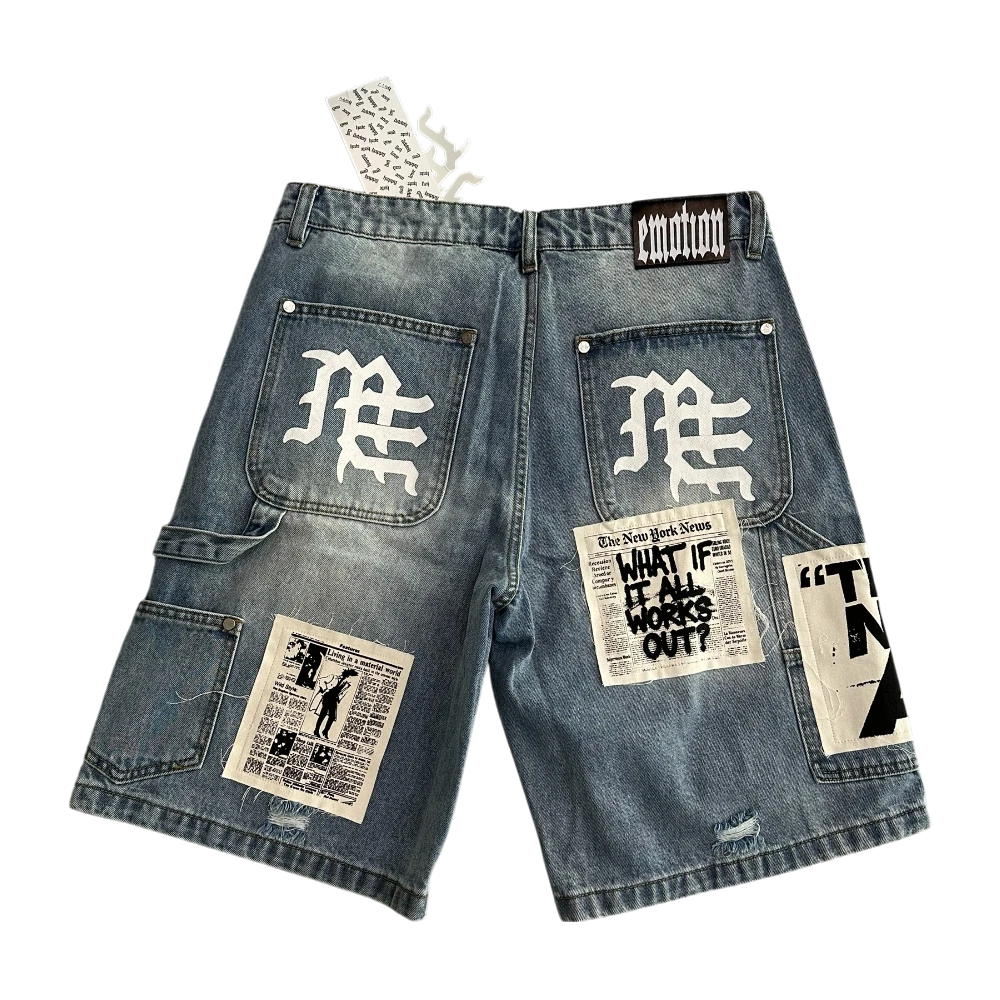 Not Ai Blue Jean Shorts