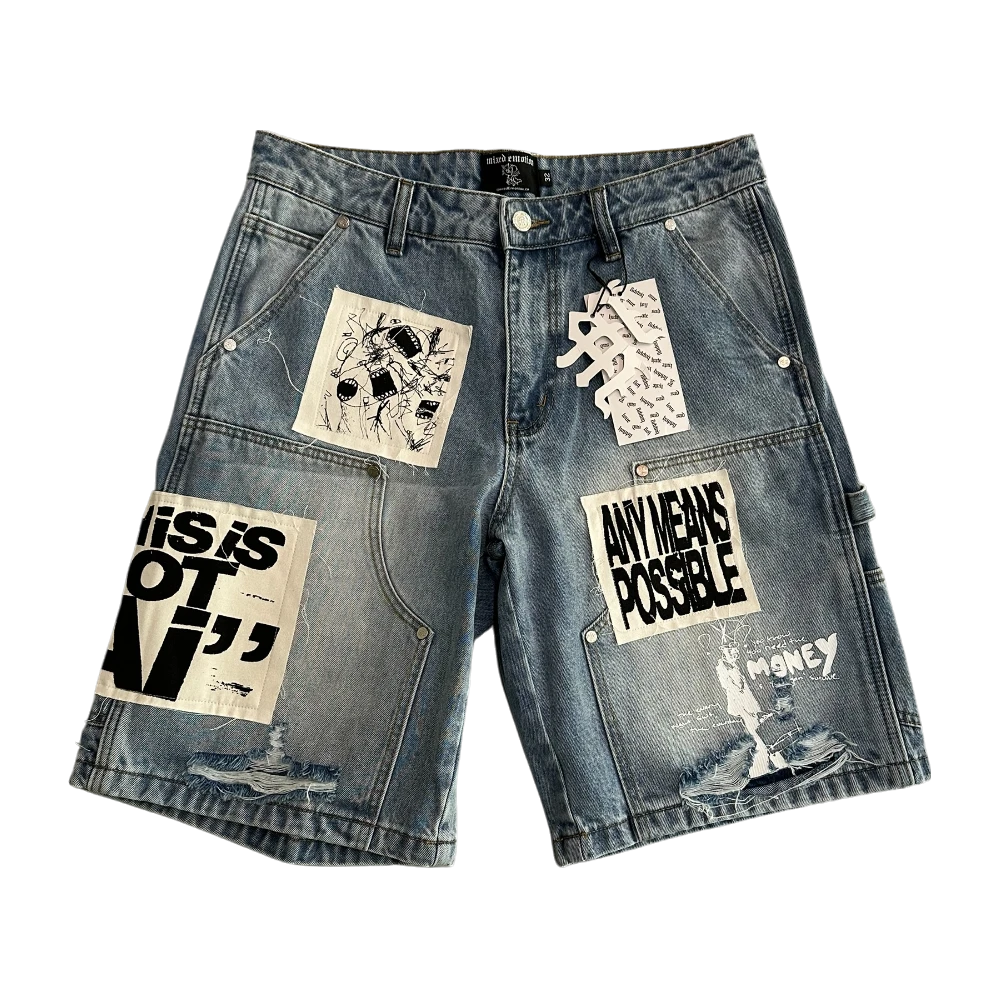 Not Ai Blue Jean Shorts