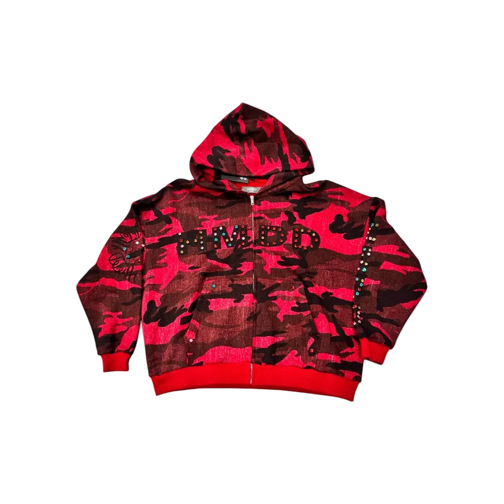 Red Camo Chimstone Zip-Up