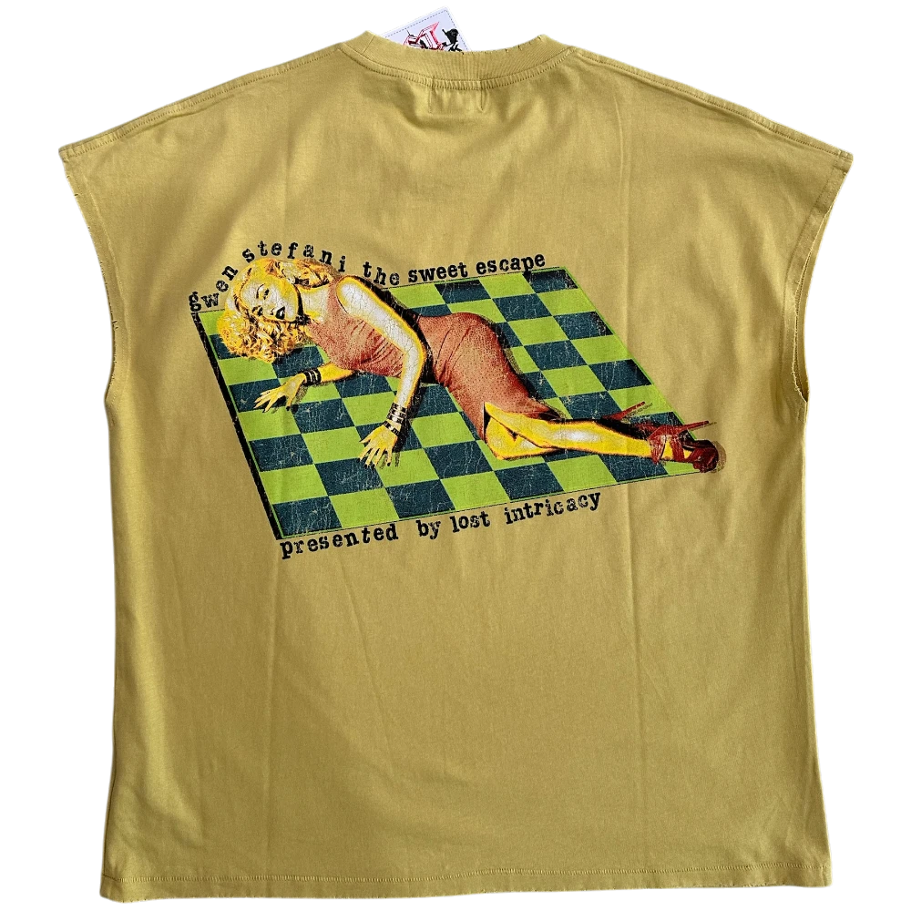 Yellow Gwen Stefani Sleeveless Tee