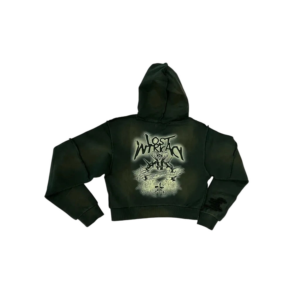 Womens Rhinestone Zip-Up